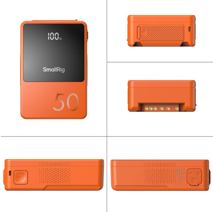 Actual product image SmallRig VB50 mini V Mount Batteryï¼Orangeï¼4871 (Camera battery)