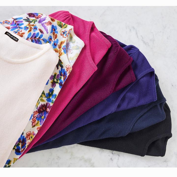 Produktbild Anne Weyburn Pullover mit rundem Ausschnitt (40)