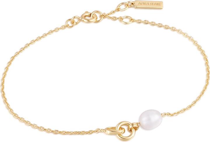 Ania Haie Armband Pearl Power B043-01G Damen (16.50 cm, Sterling Silber 925)