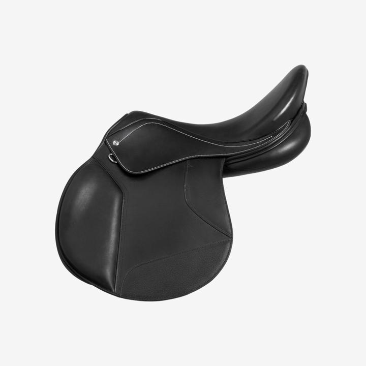Actual product image Fouganza Leather riding saddle