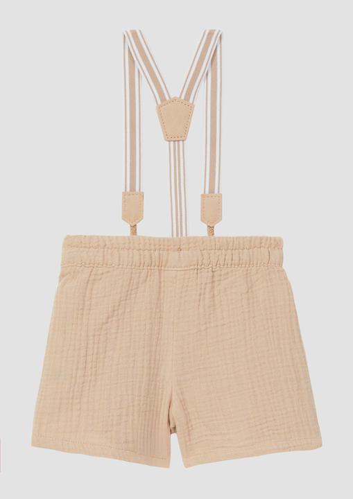 Actual product image S.Oliver Hose Musselin-Shorts mit abnehmbaren Hosenträgern (74)