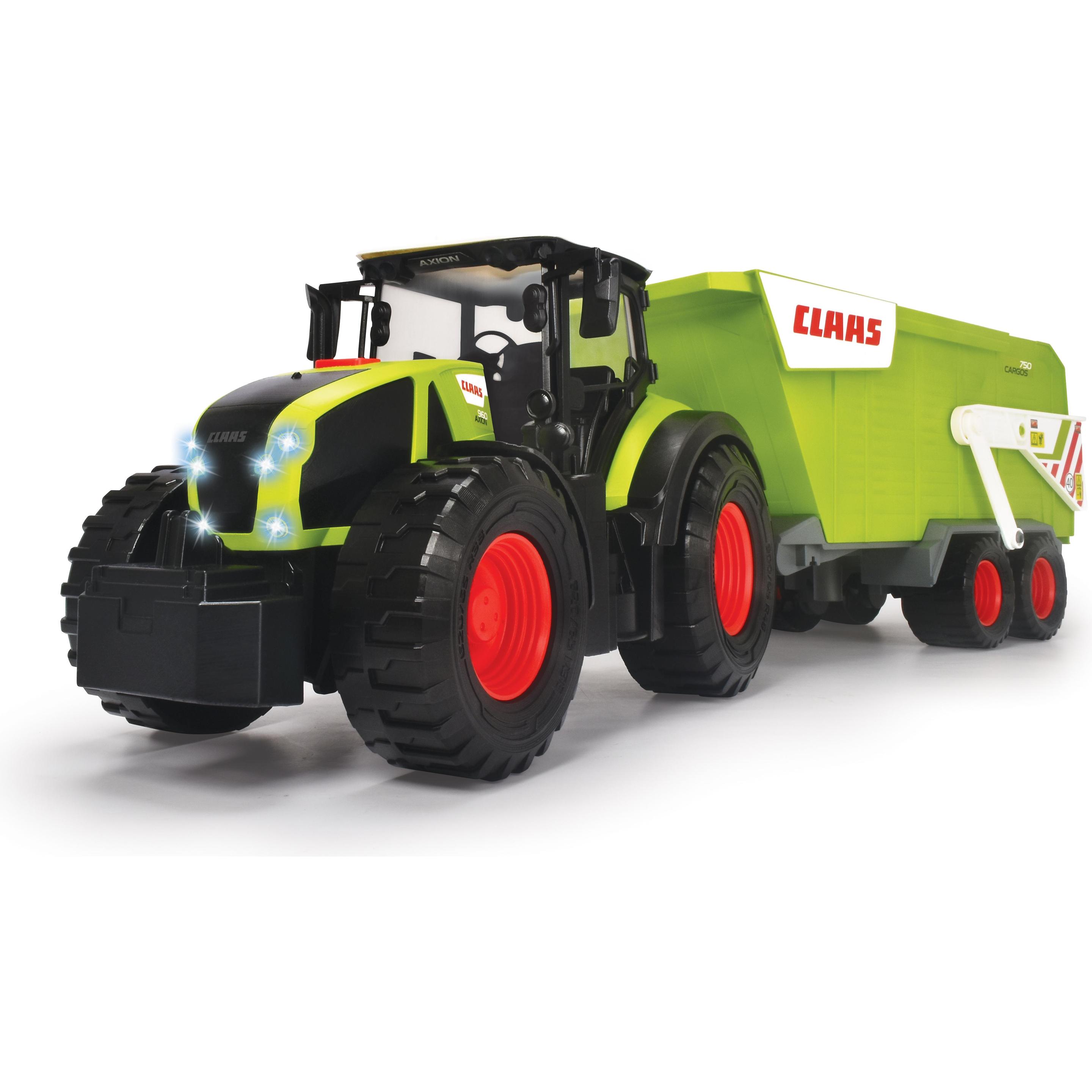 Dickie Multicolore Trattore Agricolo E Rimorchio Claas