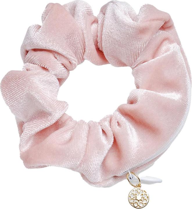 Produktbild Trisa Body Mind and Soul Scrunchie Yoga Samt Reisverschluss Rosa
