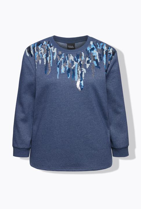 Produktbild Ulla Popken Sweater, Pailletten, Rundhals, Langarm (60)