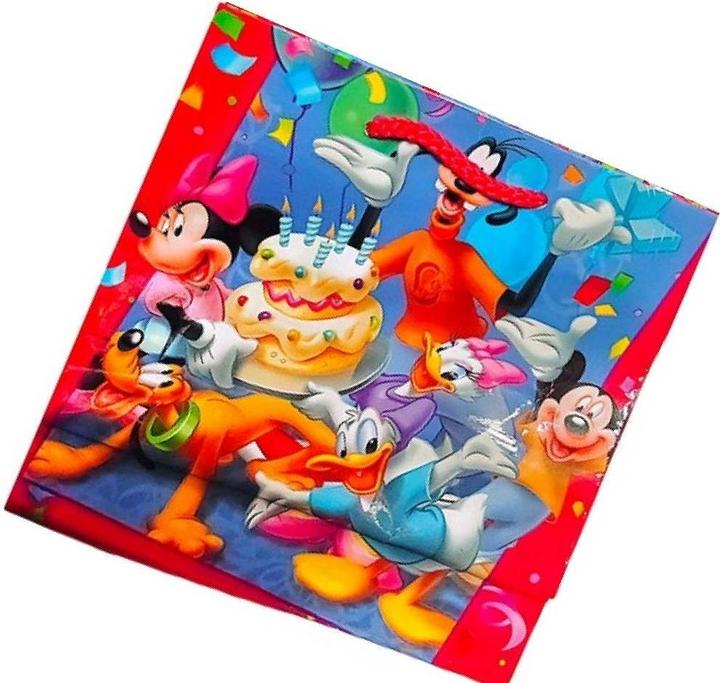 Actual product image Disney Happy Birthday Gift Bag (Cellophane wrap, 1 x)