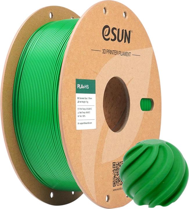 Produktbild eSUN Filament PLA+ HS Grasgrün 1.75 mm 1 kg (PLA+, 1.75 mm, 1000 g)