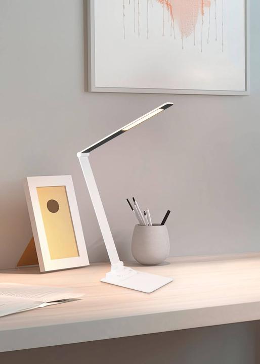 Produktbild Trio Travis LED Tischleuchte 6,5W dimmbar Weiss Matt CCT einstellbare Lichtfarbe (650 lm)