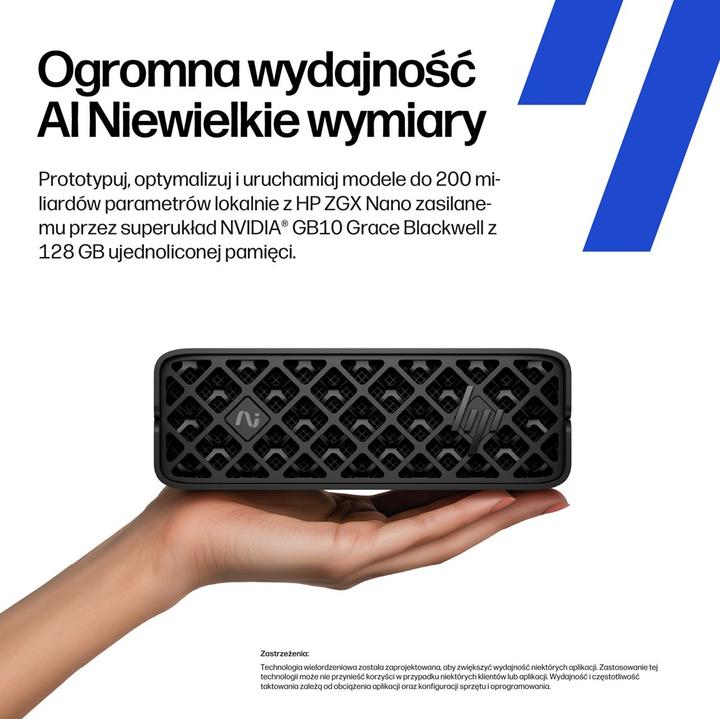 Actual product image HP ZGX Nano G1n AI Station (4000 GB, 128 GB, nVidia GB10, NVIDIA Blackwell)