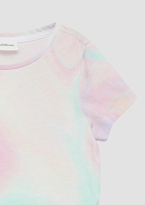 Produktbild S.Oliver T-Shirt Baumwoll-T-Shirt mit Farbverlauf (104, 110)
