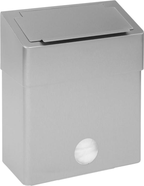 Ophardt Cestino per l'igiene in acciaio inox con coperchio incernierato (6 l)