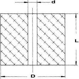 Effbe Elastomer Federn DIN 9835 Typ 295 AD 32 mm L 40 mm (204087)