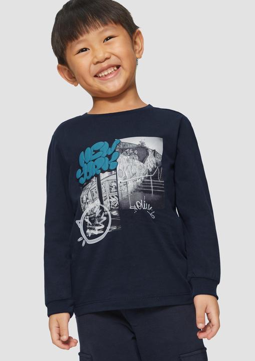 Produktbild S.Oliver T-Shirt Weiches Longsleeve mit Frontprint (104, 110)