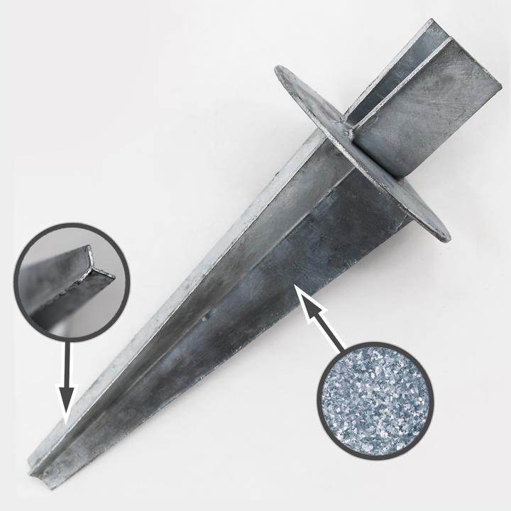 Produktbild Aquagart 1 Erdteller für Z-Profil Pfahl Wildzaun Forstzaun Knotengeflecht Weidezaun