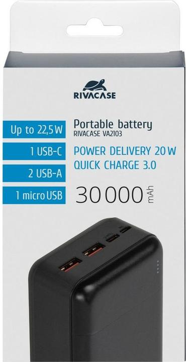 Produktbild Rivacase VA2103 (30000 mAh, 20 W, 111 Wh)