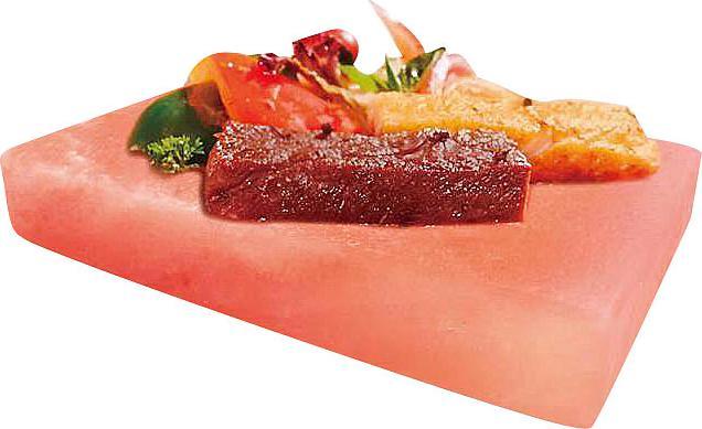 Immagine prodotto Rosenstein & Söhne Set di 4 pietre di sale per grigliare, 10 x 20 x 2,5 cm