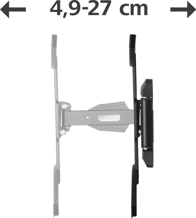Image du produit Hama Support TV mural, pivotant, inclinable, extensible, 165 cm (65") à 35 kg (Mur, 35 kg, 32" - 65")