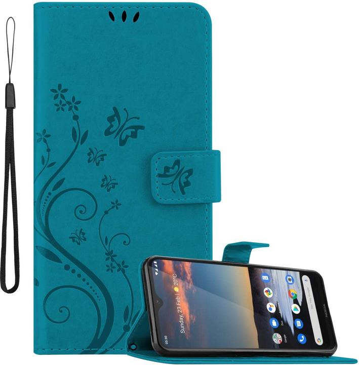 Actual product image Cadorabo Case for Nokia 5,3 Flower Book (Nokia 5.3)