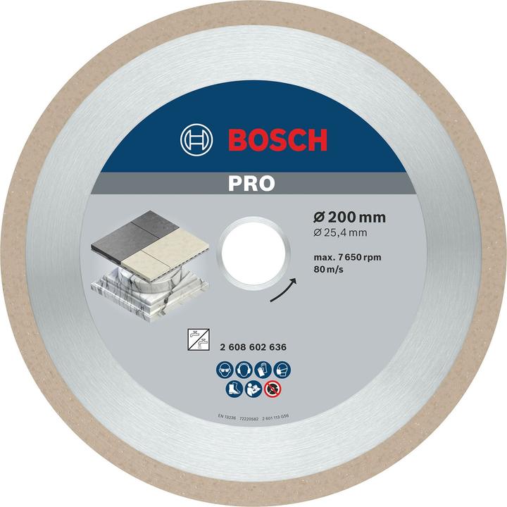 Produktbild Bosch Professional Zubehör PRO Ceramic Diamanttrennscheibe, 200 x 25,4 mm