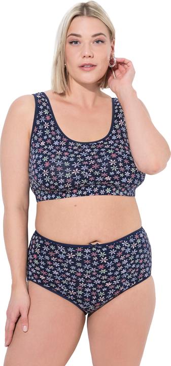 Produktbild Ulla Popken Maxislips, 5er-Pack, Blüten / einfarbig (42, 44)