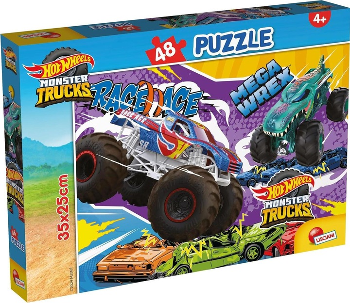 Produktbild Lisciani HOT WHEELS PUZZLE M-PLUS 48.104765 (48 Teile)