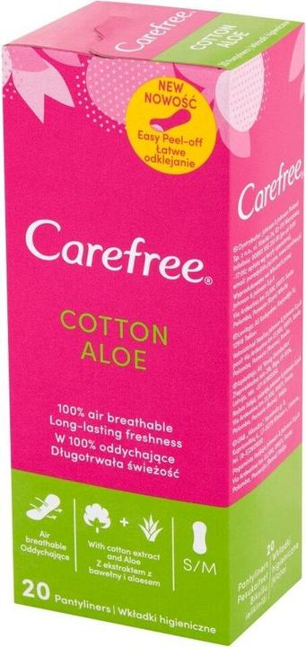 Immagine prodotto Carefree Fodera per mutande normale in cotone Feel Aloe Vera 20 pezzi (20 x)