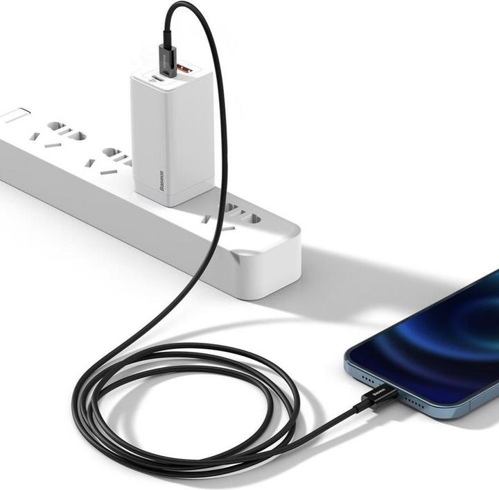 Produktbild Baseus Superior Series Cable USB-C to iP, 20W, PD, 1m (black) (1 m, USB 3.0, 20 W)