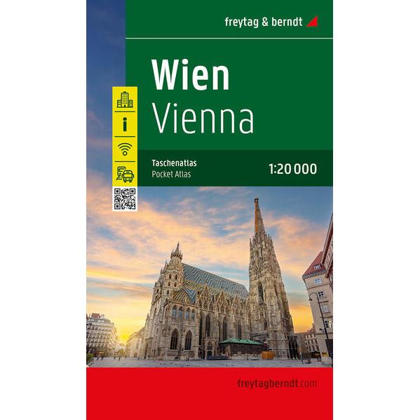 Wien, Taschenatlas 1:20.000, freytag &, Landkarte
