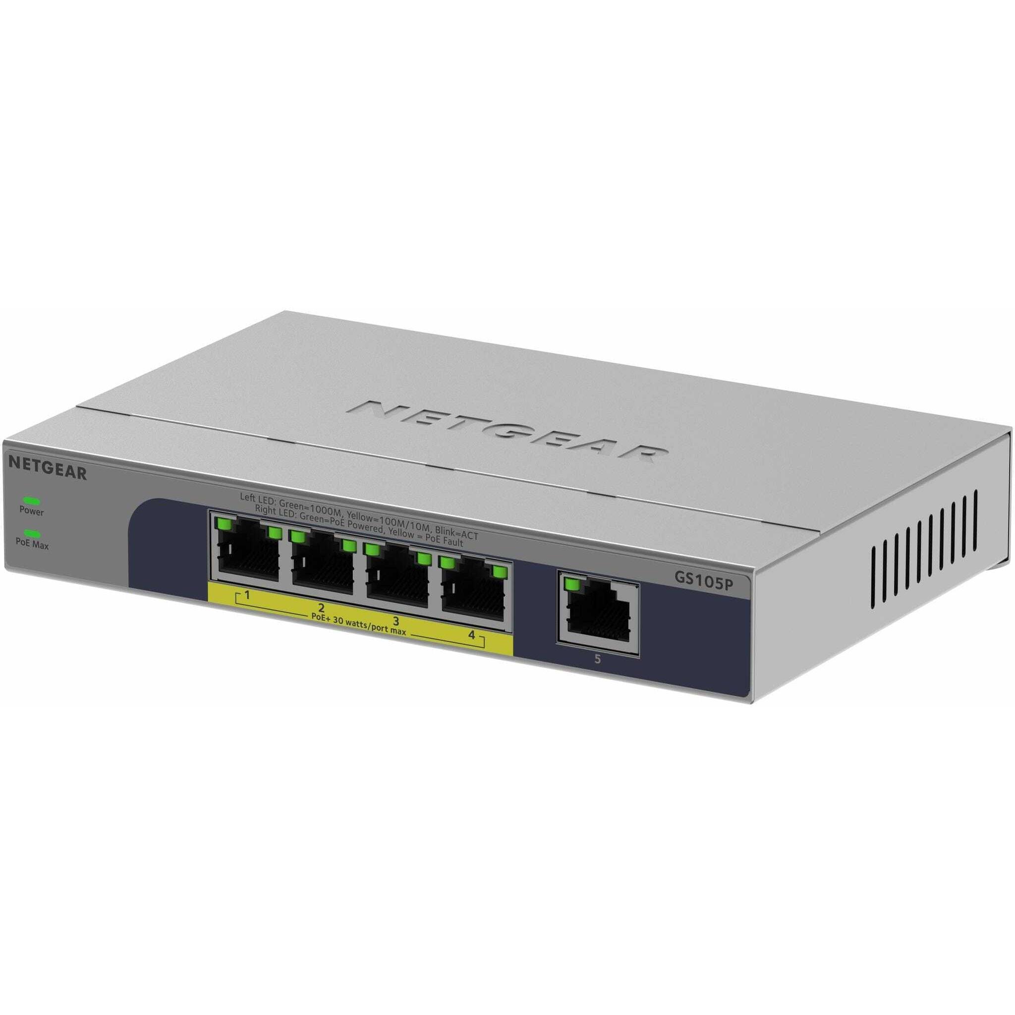Netgear 5-Port 1gb Unmanaged Poe Switch (5 Porti), Switch di rete