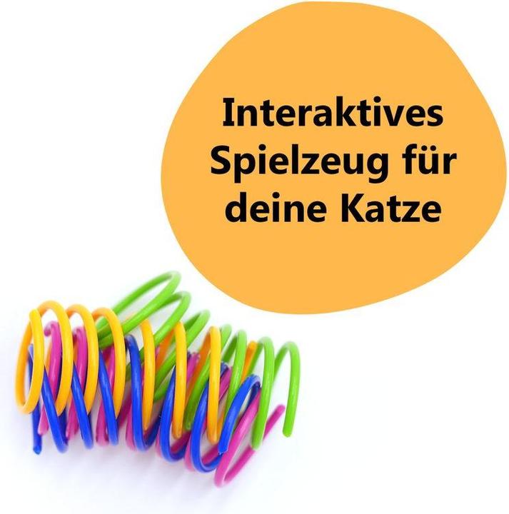 Image du produit Hermex Ressorts en spirale Jouet pour chats Jeu d'adresse Jouet à ressorts (Canne à pêche chat)