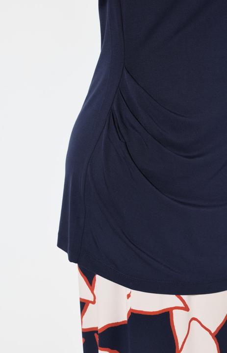 Produktbild Ulla Popken T-Shirt, drapiert, Classic, U-Boot-Ausschnitt, Halbarm (58)