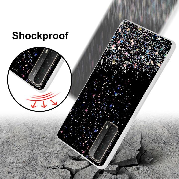 Actual product image Cadorabo Bumper Case for Huawei P SMART 2021 TPU funkelnder Glitter (Huawei P Smart (2021))