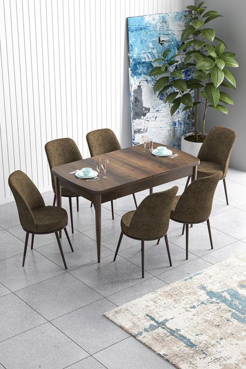 Actual product image Hanah Home Han Extendable Dining TableChairs Set (MDF)