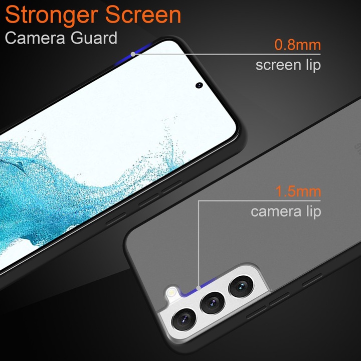 Actual product image Cadorabo Hybrid Matt Cover for Samsung Galaxy S22 (Samsung Galaxy S22+)
