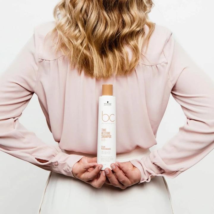 Produktbild Schwarzkopf Kräftigendes Shampoo Bonacure Time Restore (200 ml) (200 ml, Flüssiges Shampoo)