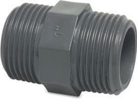 Magni PVC-U double mamelon 1 FE 10bar gris (Double mamelon)