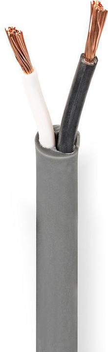 Produktbild Nedis Lautsprecherkabel 2X 2.50 mm² Kupfer 100.0 m rund PVC Dunkelgrau Rolle (100 m)