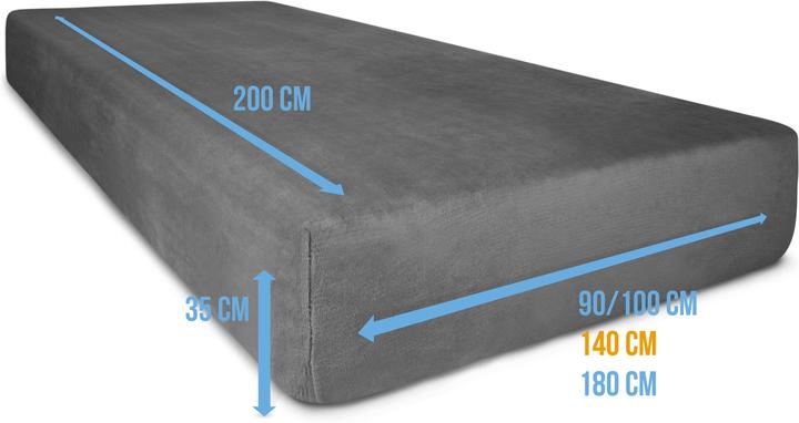 Actual product image Aspero 2 flannel fitted sheets PERPIGNAN (140 x 200 cm)