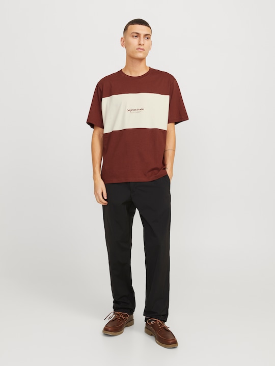 Actual product image Jack & Jones Jorvesterbro Block Tee Ss Crew Styd Aw24 (M)