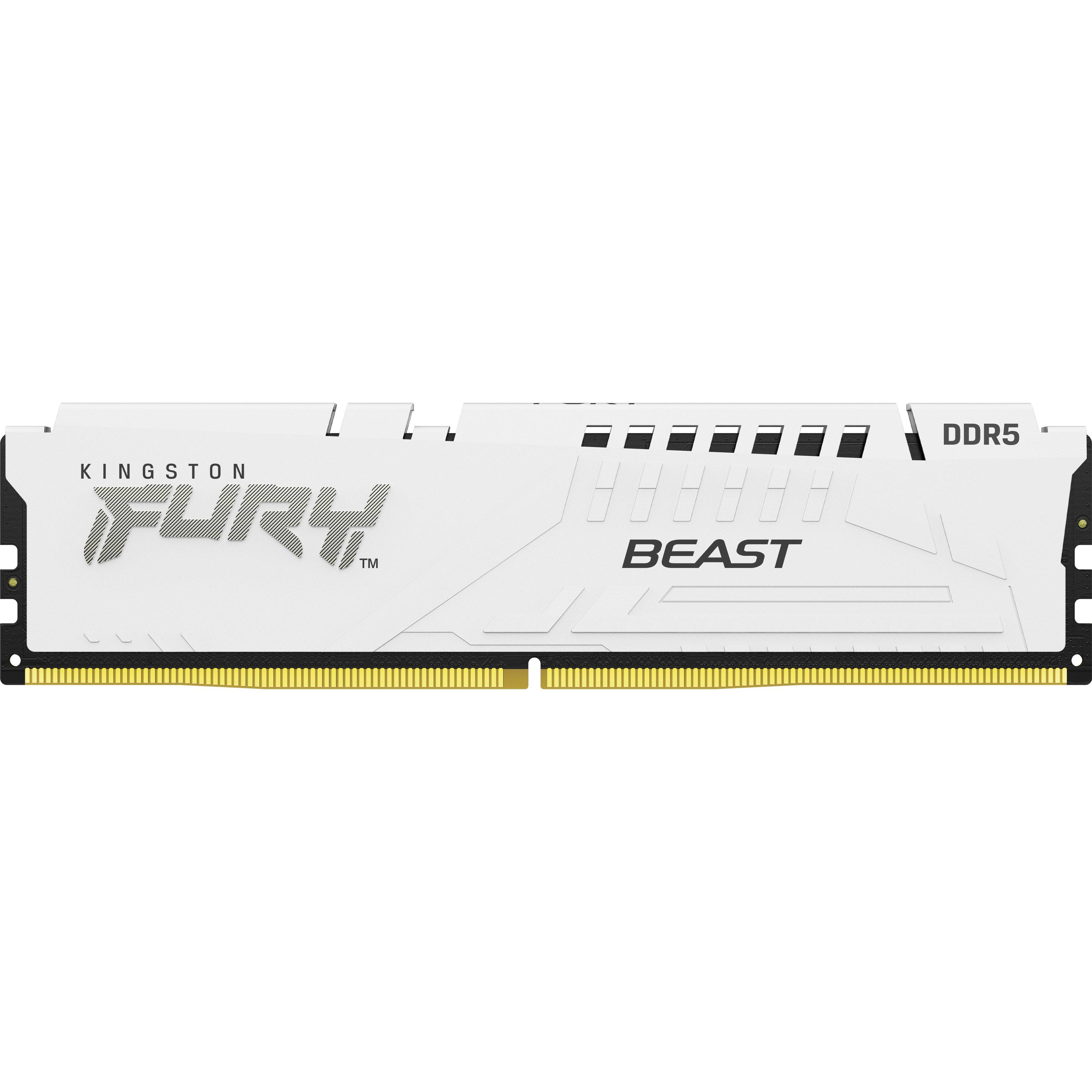 Kingston Fury (2 x 16GB, 6000 MHz, DDR5-RAM, DIMM), RAM, Weiss