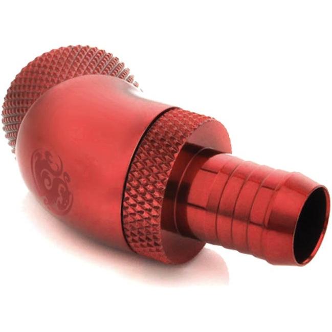 Thumbnail - Bitspower Fitting 45 Grad 1/4 Zoll auf ID 10mm - drehbar, Wasserkühlung Anschluss, Rot