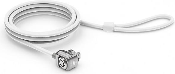 Maclocks Universal Keyed Cable Lock with 3M Plate - White