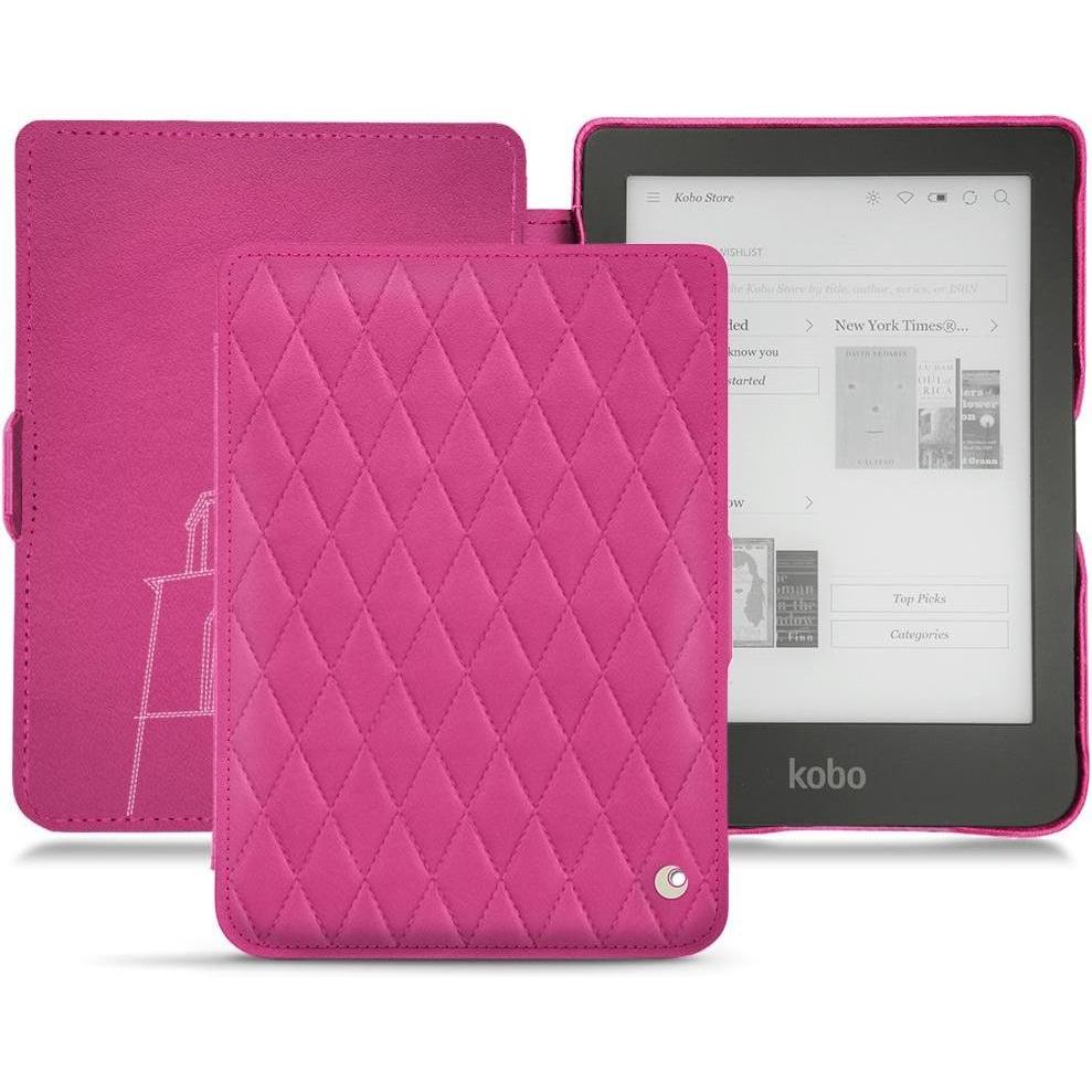 Noreve Lederschutzhülle horizontal (Clara HD), Tablet Hülle, Rosa