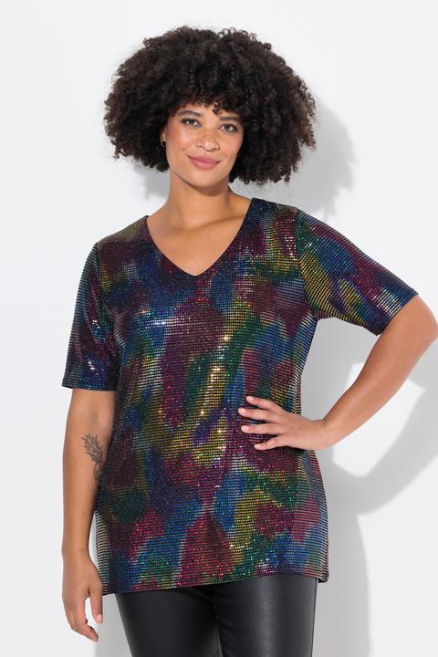 Produktbild Angel of Style T-Shirt, A-Linie, Paillettenoptik (48)