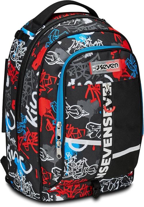 Actual product image Seven Detachable Trolley Backpack with Three-Wheel System and Crossover Straps (34 l)