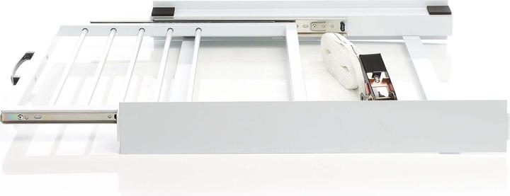 Actual product image Wiltec Intermediate installation frame Towel holder Connecting frame Dryer Washing machine