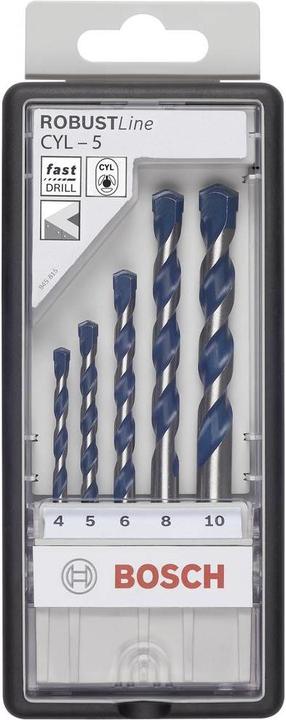Actual product image Bosch Professional Zubehör 5-piece CYL-5 concrete drill bit set, Robust Line, 4-8 mm (4.00 mm, Ø 8.0 mm, 6.0 mm, 5.0 mm)