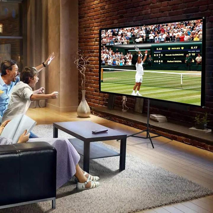 Actual product image Getco Tech Screen with stand, 100 inch, portable