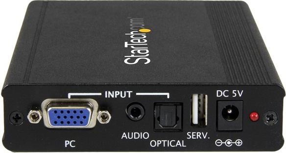 Actual product image StarTech VGA to HDMI Converter with Scaler - VGA to HDMI Scaler with Audio - 1920x1200 (Analog -> Digital)