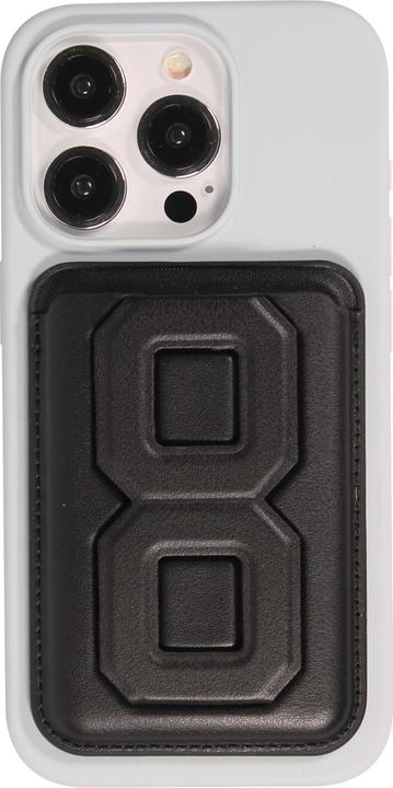 Actual product image PhoneLook Porte-cartes magnétique wallet MagSafe cuir végan avec aimant fort et support pliable intégré