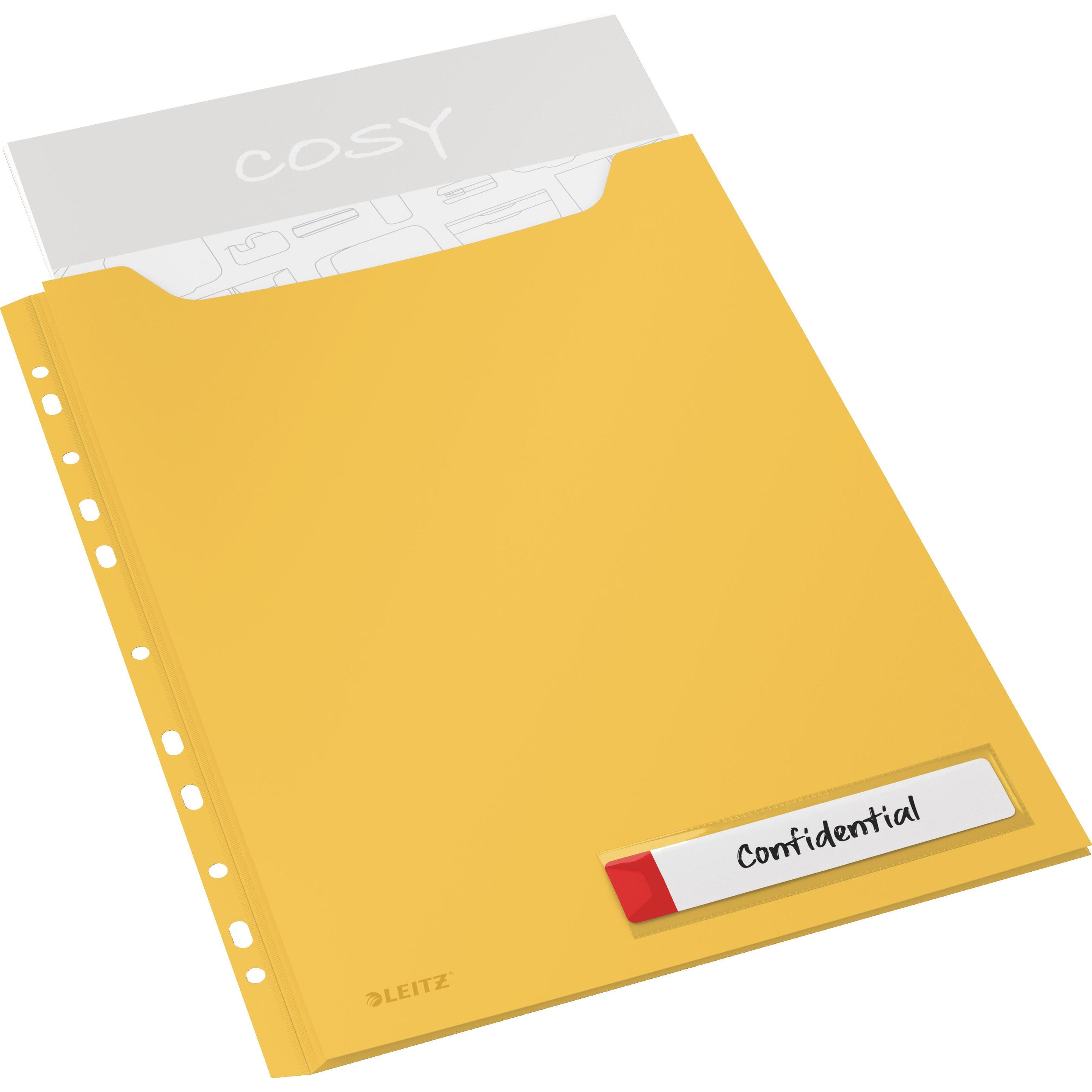 Thumbnail - Leitz, Mappe, Einlagemappe Cosy Privacy Maxi Hülle Gelb (A4, 3 x)